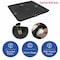 American Built Pro Washing Machine Pan, 30 in x 28 in, Durable Plastic, Black, Undrilled w Drain Hose Adapter WMSP-B1Und - alternate 6